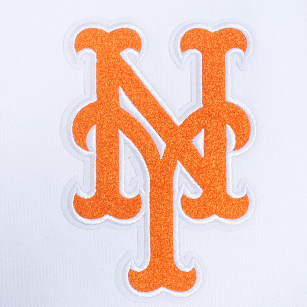 MLB NEW YORK METS SOUVENIR MEN'S WARM UP JACKET (WHITE/ROYAL BLUE) - Image 5