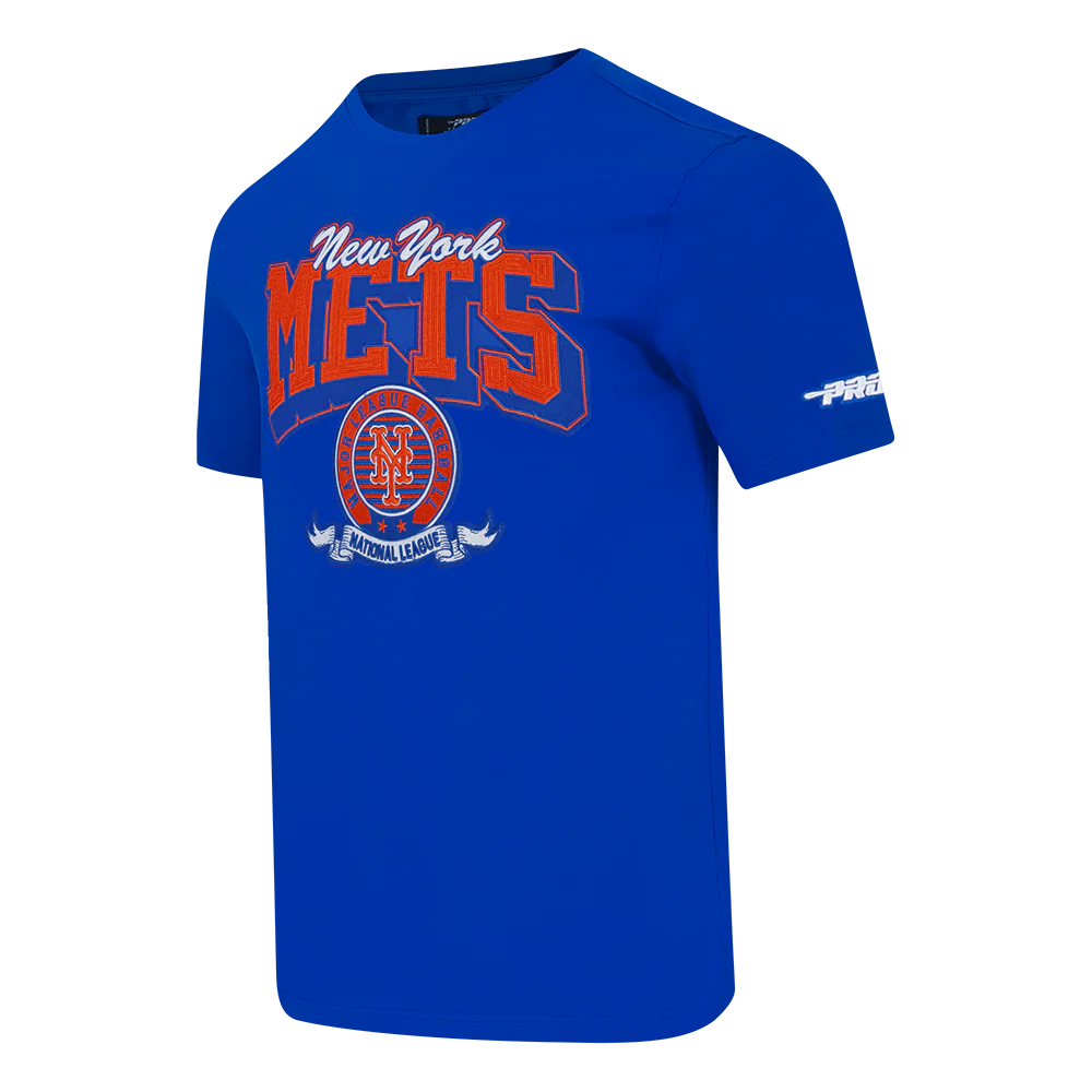 MLB NEW YORK METS TEAM BADGE MEN'S WM SJ TEE (ROYAL BLUE) - Image 3
