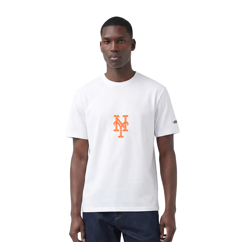 MLB NEW YORK METS LIVING LARGE MEN'S CJ DROP SHOULDER TEE (WHITE)