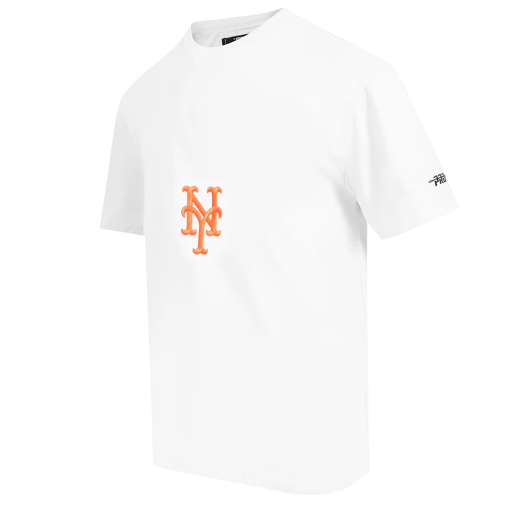 MLB NEW YORK METS LIVING LARGE MEN'S CJ DROP SHOULDER TEE (WHITE) - Image 3