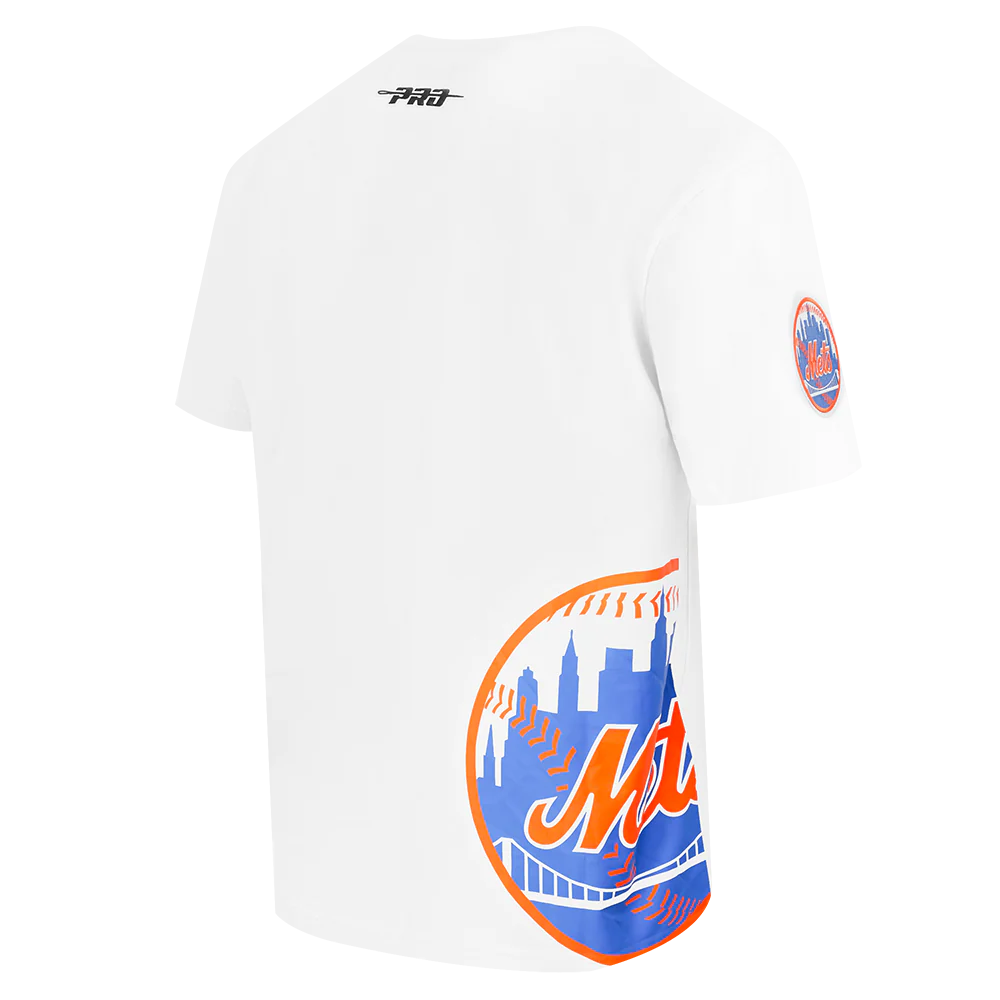 MLB NEW YORK METS LIVING LARGE MEN'S CJ DROP SHOULDER TEE (WHITE) - Image 4