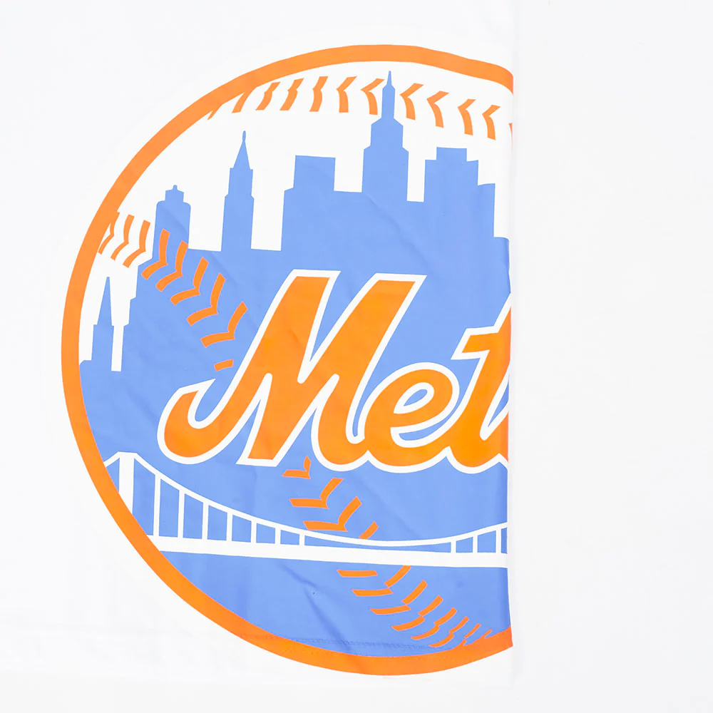MLB NEW YORK METS LIVING LARGE MEN'S CJ DROP SHOULDER TEE (WHITE) - Image 7