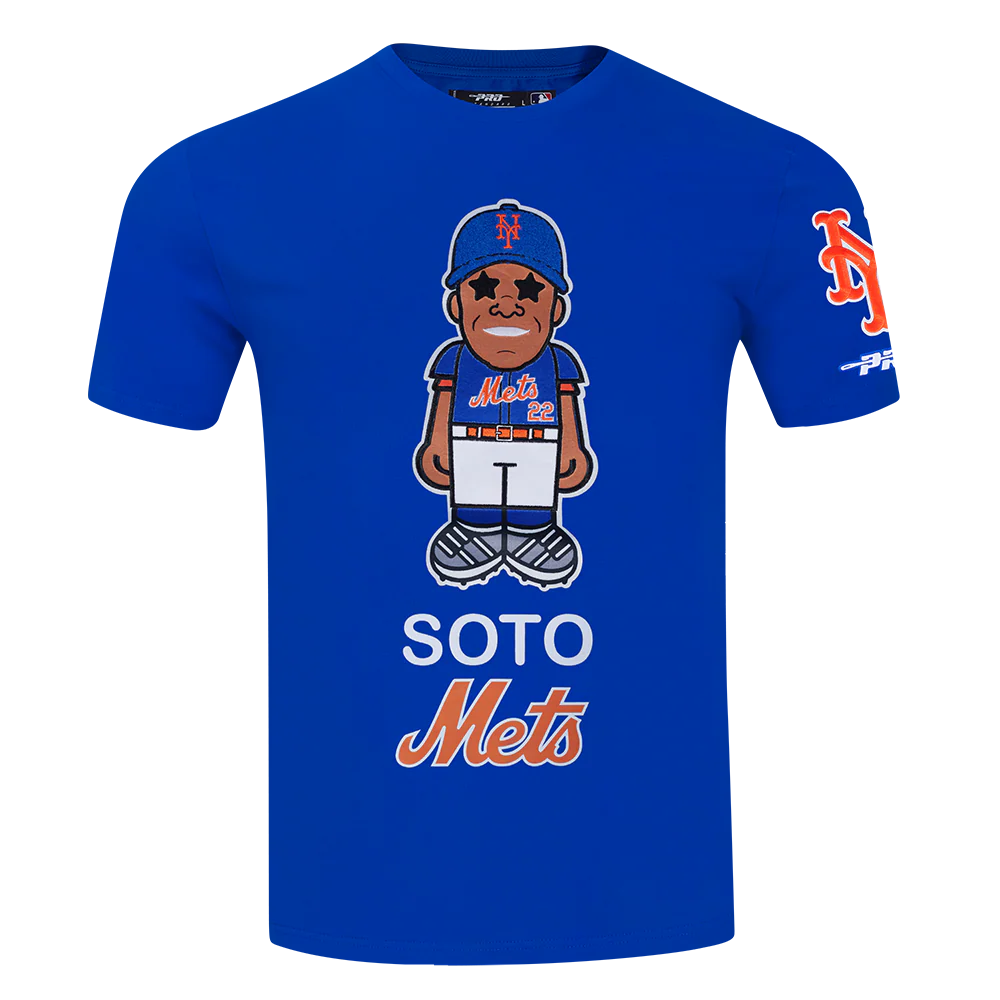 MLB NEW YORK METS JUAN SOTO #22 AVATAR MEN'S SINGLE JERSEY TOP (ROYAL BLUE)