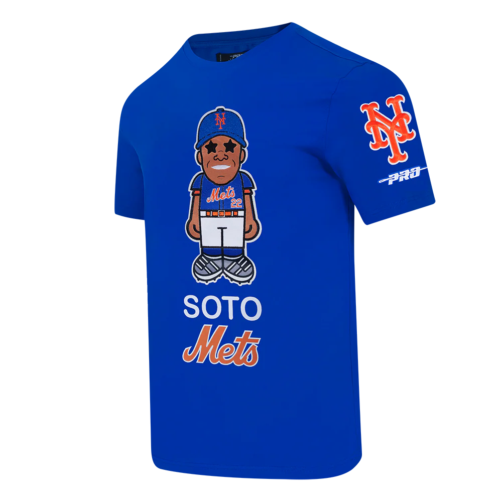 MLB NEW YORK METS JUAN SOTO #22 AVATAR MEN'S SINGLE JERSEY TOP (ROYAL BLUE) - Image 2
