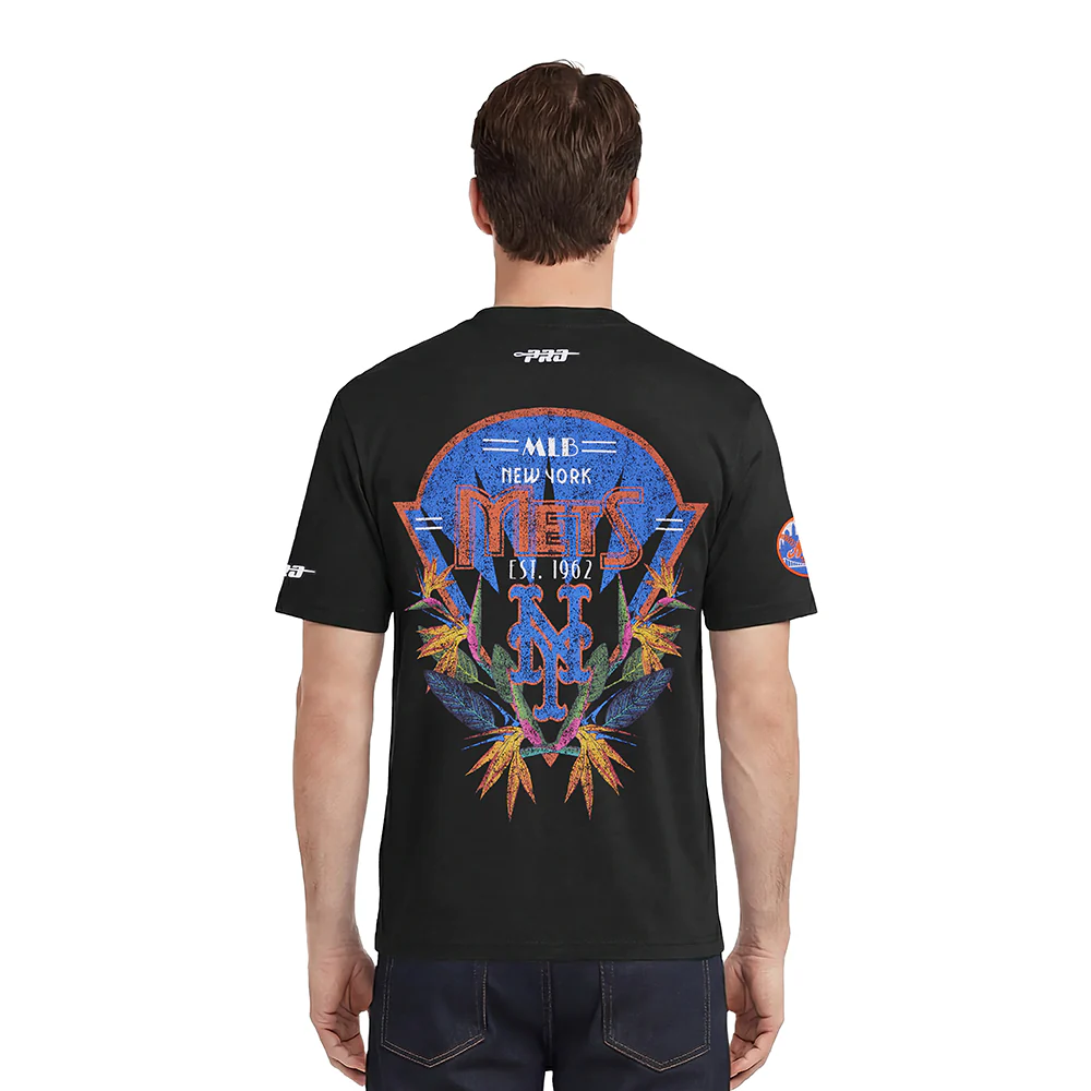MLB NEW YORK METS PARADISE MEN'S S/S TEE (BLACK) - Image 2