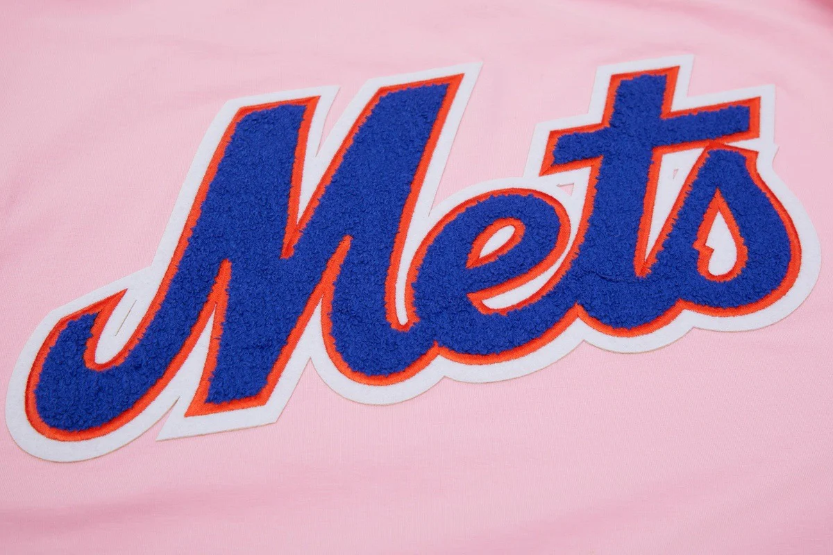 MLB NEW YORK METS CLASSIC CHENILLE MEN'S TOP (PINK) - Image 6