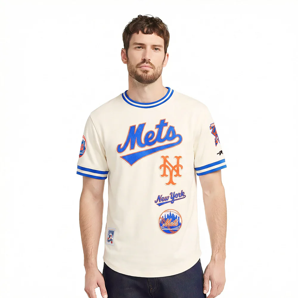 MLB NEW YORK METS RETRO CLASSICS MEN'S DK TOP (EGGSHELL/ROYAL BLUE)
