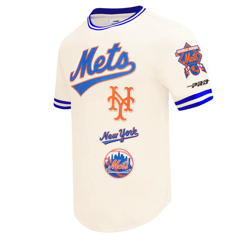 MLB NEW YORK METS RETRO CLASSICS MEN'S DK TOP (EGGSHELL/ROYAL BLUE) - Image 3