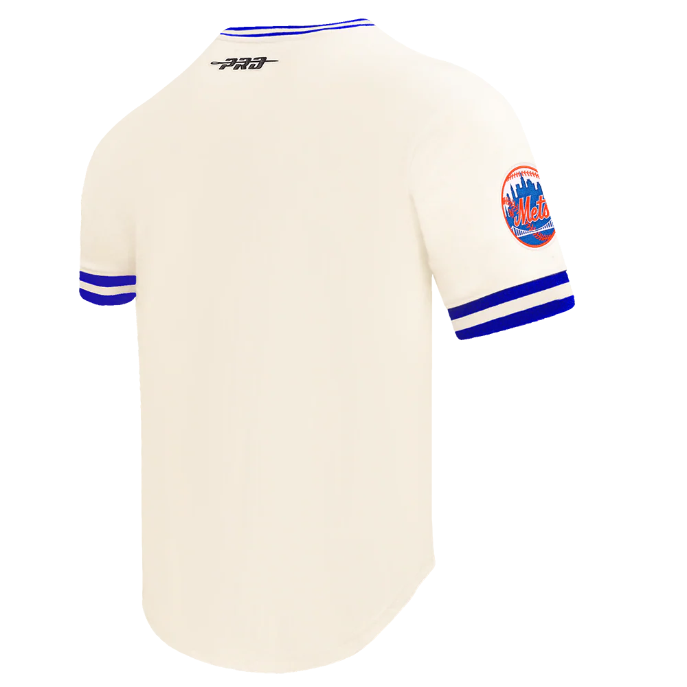 MLB NEW YORK METS RETRO CLASSICS MEN'S DK TOP (EGGSHELL/ROYAL BLUE) - Image 4