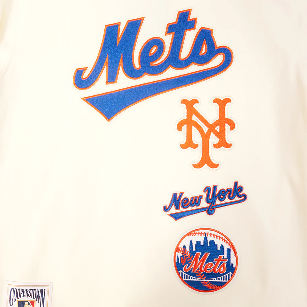 MLB NEW YORK METS RETRO CLASSICS MEN'S DK TOP (EGGSHELL/ROYAL BLUE) - Image 5