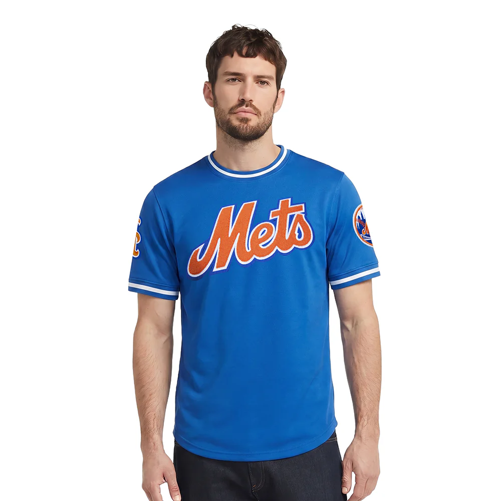 MLB NEW YORK METS CLASSIC CHENILLE MEN'S S/S TEE (ROYAL BLUE)