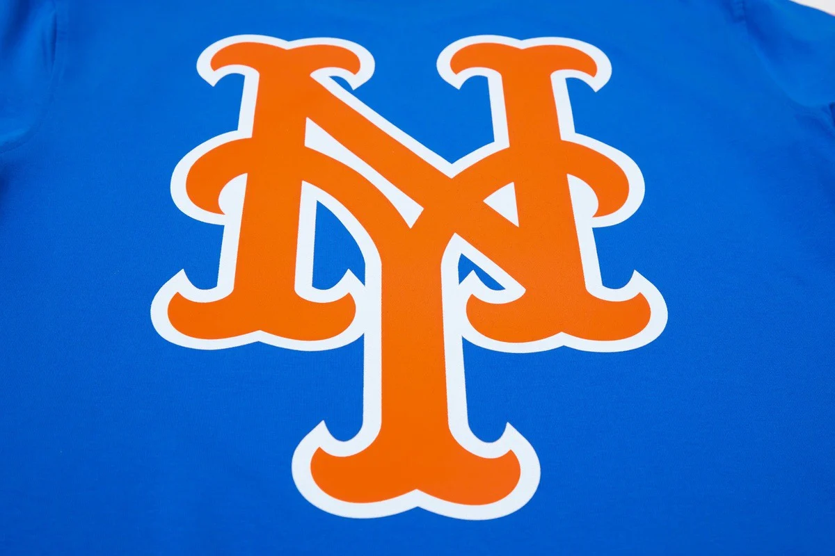 MLB NEW YORK METS LOGO PRO TEAM MEN'S TAPING TOP (ROYAL/ORANGE) - Image 6