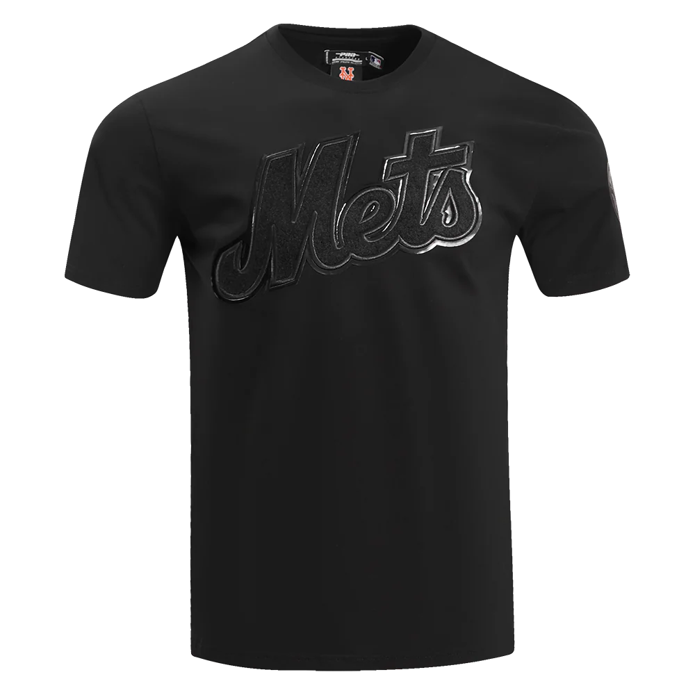 MLB NEW YORK METS TRIPLE BLACK MEN'S SINGLE JERSEY TOP (TRIPLE BLACK)