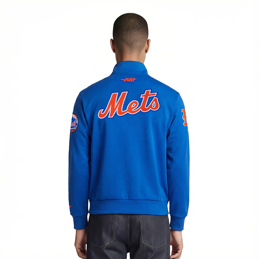 MLB NEW YORK METS CITY ARCH MEN'S FLC 1/4 ZIP (ROYAL BLUE) - Image 2