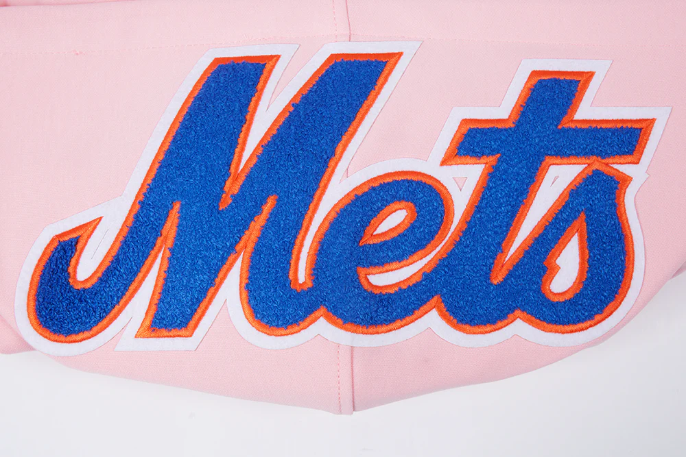 MLB NEW YORK METS MEN'S PULLOVER HOODIE(PINK) - Image 8