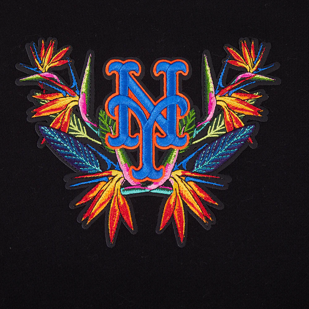 MLB NEW YORK METS PARADISE MEN'S CREWNECK SWEATSHIRT (BLACK) - Image 5