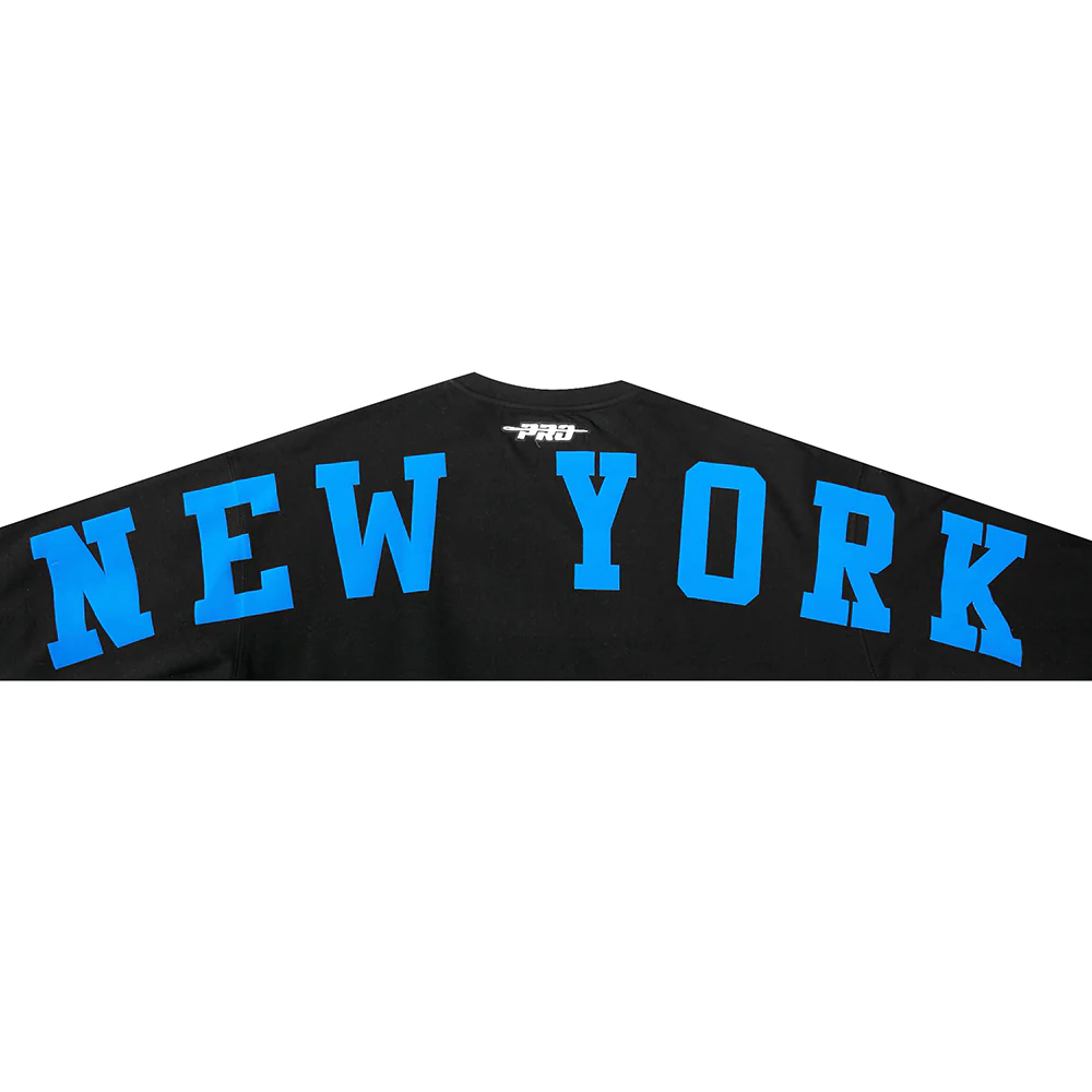 MLB NEW YORK METS WINGSPAN MEN'S DROP SHOULDER FLC CREWNECK (BLACK) - Image 6