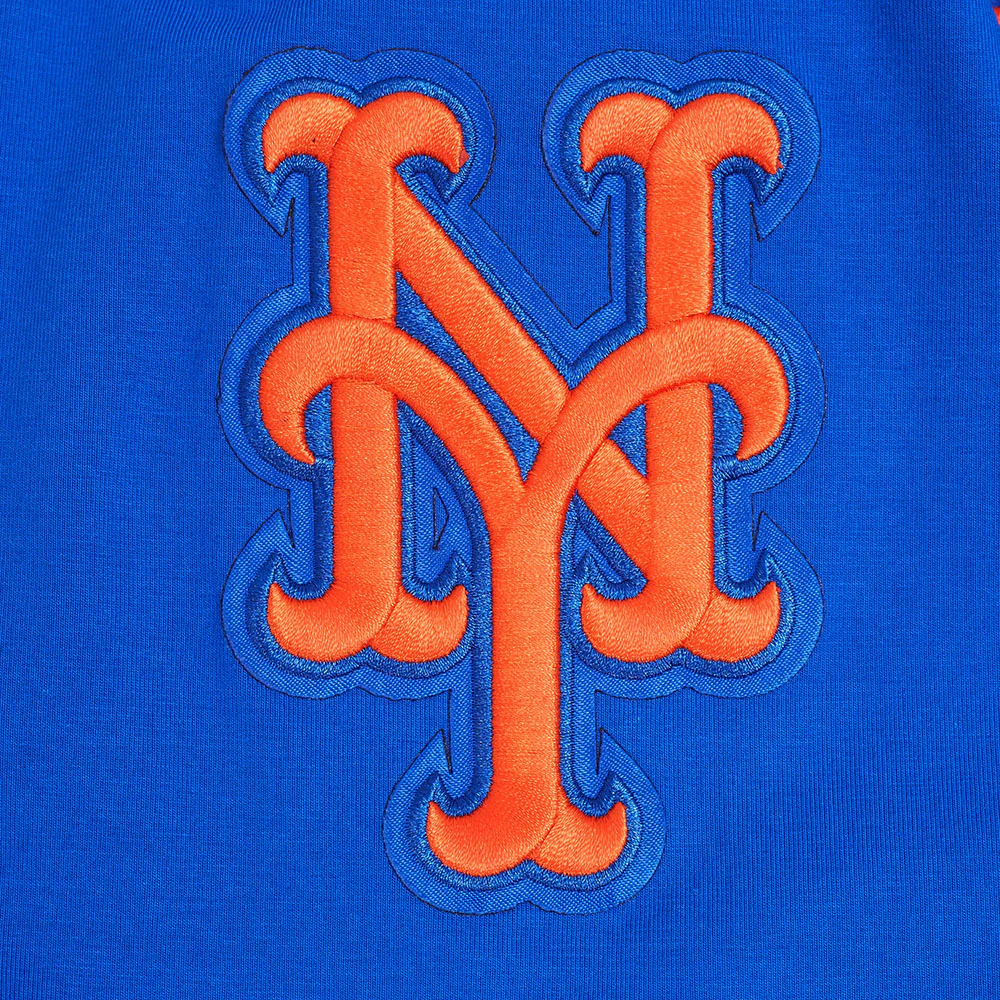 MLB NEW YORK METS CLASSIC CHENILLE MEN'S DK FZ HOODIE (ROYAL BLUE) - Image 8