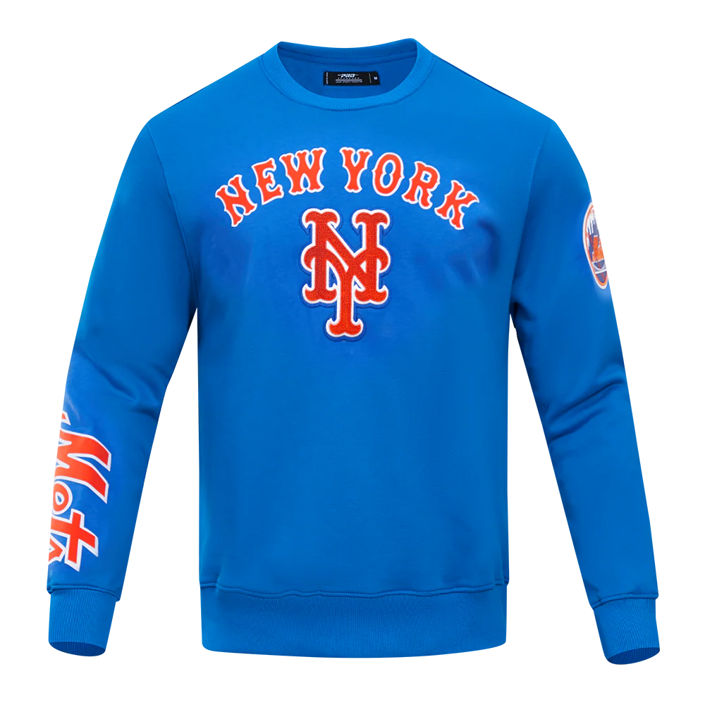 MLB NEW YORK METS CLASSIC MEN'S CREWNECK (ROYAL BLUE)
