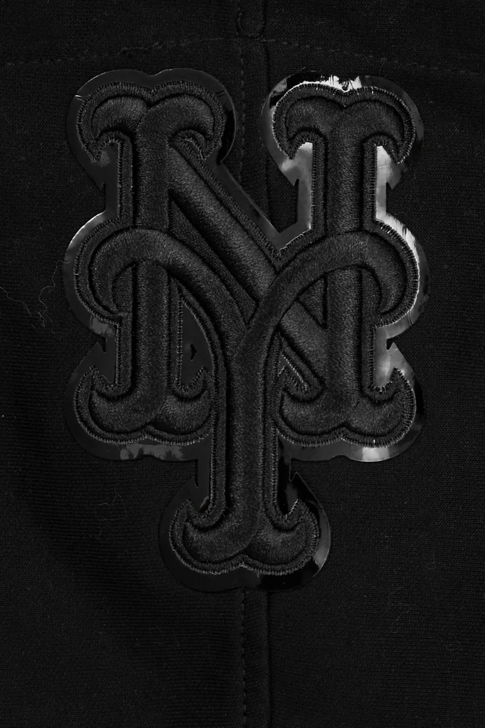MLB NEW YORK METS TRIPLE BLACK MEN'S PULLOVER HOODIE (TRIPLE BLACK) - Image 5