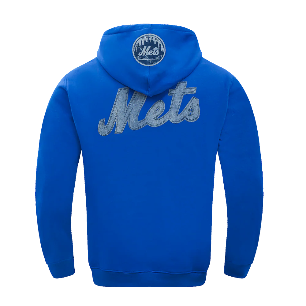 MLB NEW YORK METS VARSITY BLUES MEN'S PULLOVER HOODIE (ROYAL BLUE) - Image 3