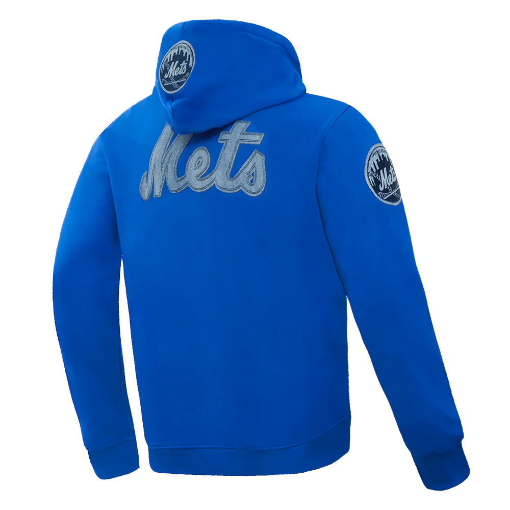 MLB NEW YORK METS VARSITY BLUES MEN'S PULLOVER HOODIE (ROYAL BLUE) - Image 4