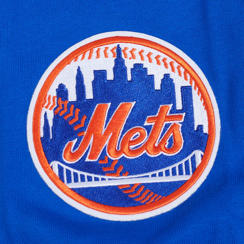MLB NEW YORK METS CREST EMBLEM MEN'S RIB PO HOODIE (ROYAL/ORANGE/ROYAL) - Image 6