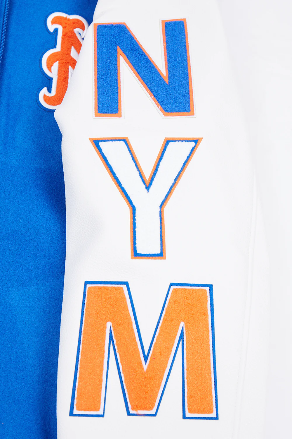 MLB NEW YORK METS SCRIPT TAIL MEN'S RIB WOOL VARSITY (ROYAL/ORANGE/ROYAL) - Image 7