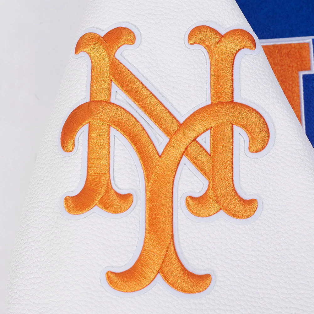 MLB NEW YORK METS BEST OF MEN'S RIB WOOL VARSITY JACKET (ROYAL/ORANGE/ROYAL) - Image 9