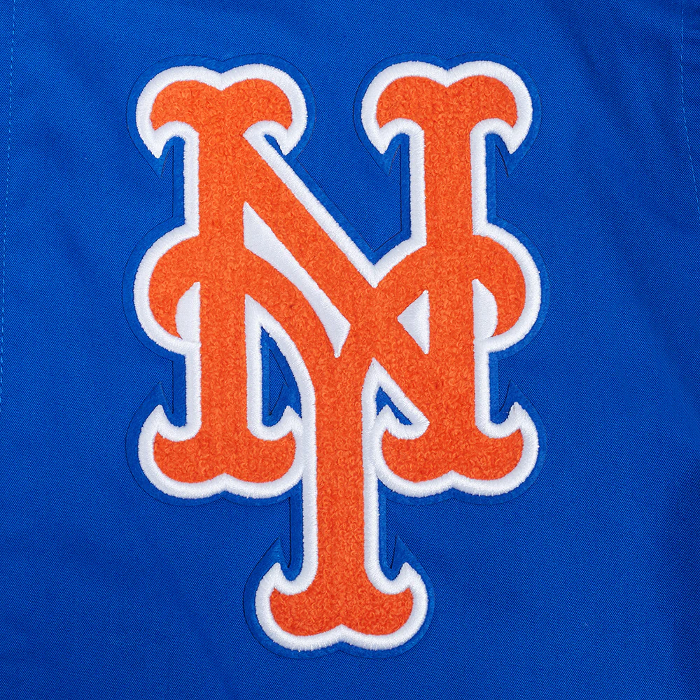 MLB NEW YORK METS LIVING LARGE MEN'S TWILL JACKET (ROYAL BLUE) - Image 5
