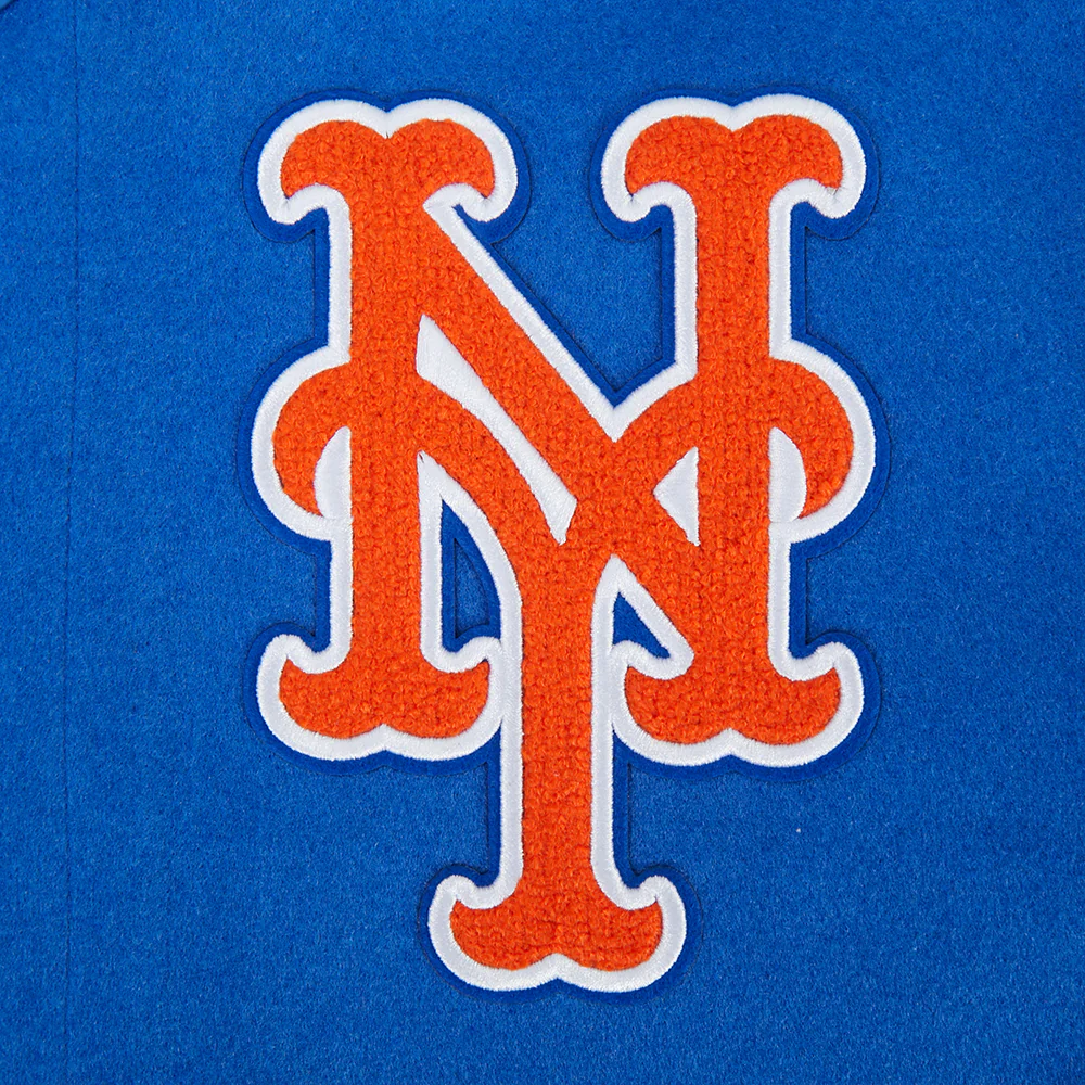 MLB NEW YORK METS LETTERMAN MEN'S VARSITY JACKET (ROYAL BLUE/WHITE) - Image 7