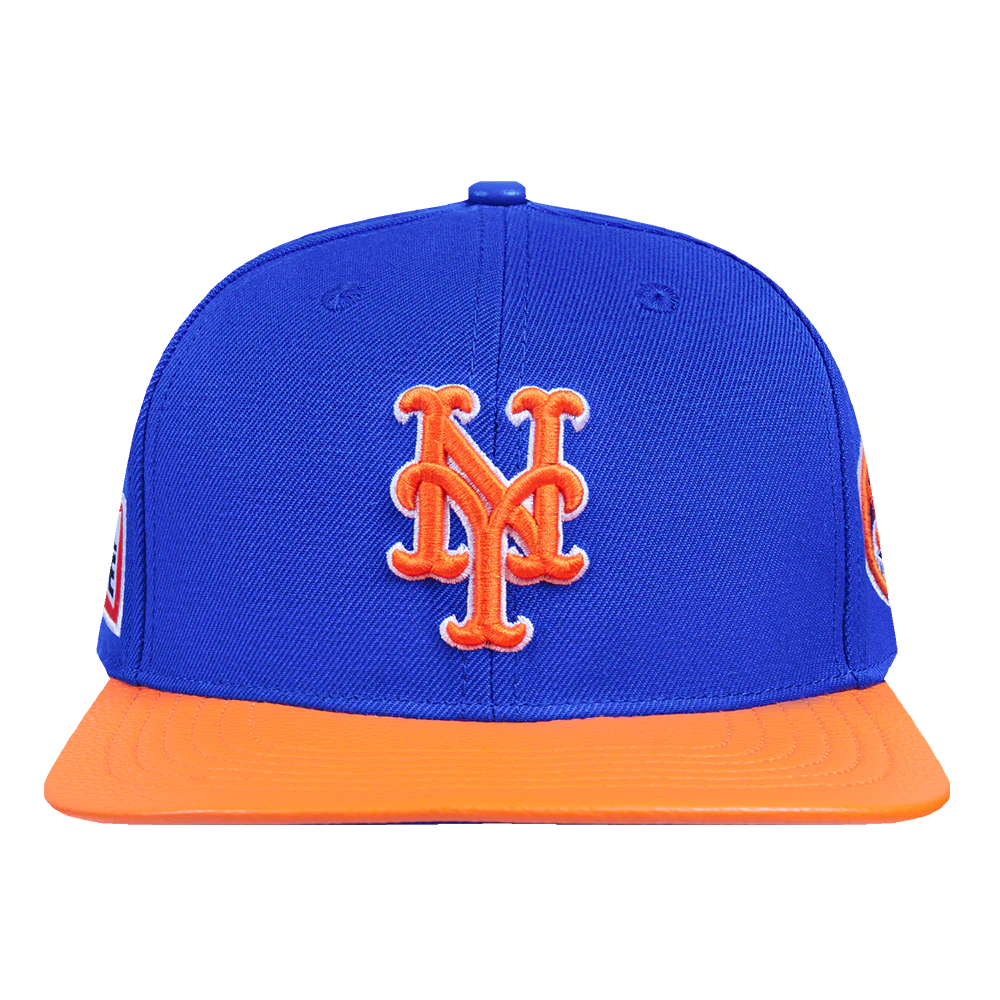 MLB NEW YORK METS FAST LANE LOGO WOOL STRAPBACK (ROYAL BLUE)