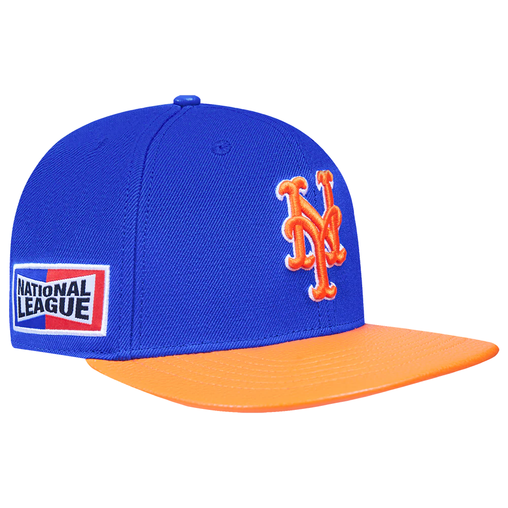 MLB NEW YORK METS FAST LANE LOGO WOOL STRAPBACK (ROYAL BLUE) - Image 5
