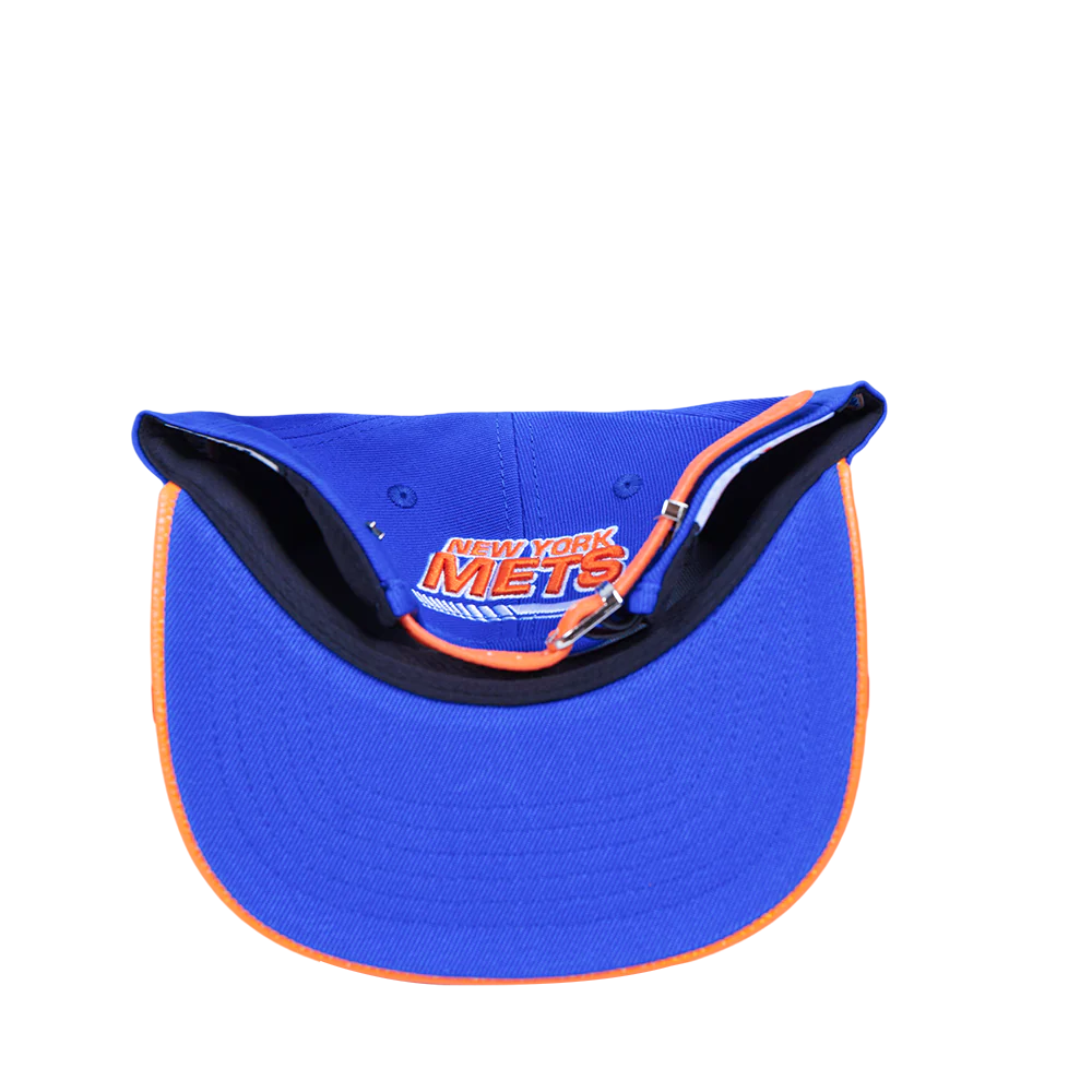 MLB NEW YORK METS FAST LANE LOGO WOOL STRAPBACK (ROYAL BLUE) - Image 7