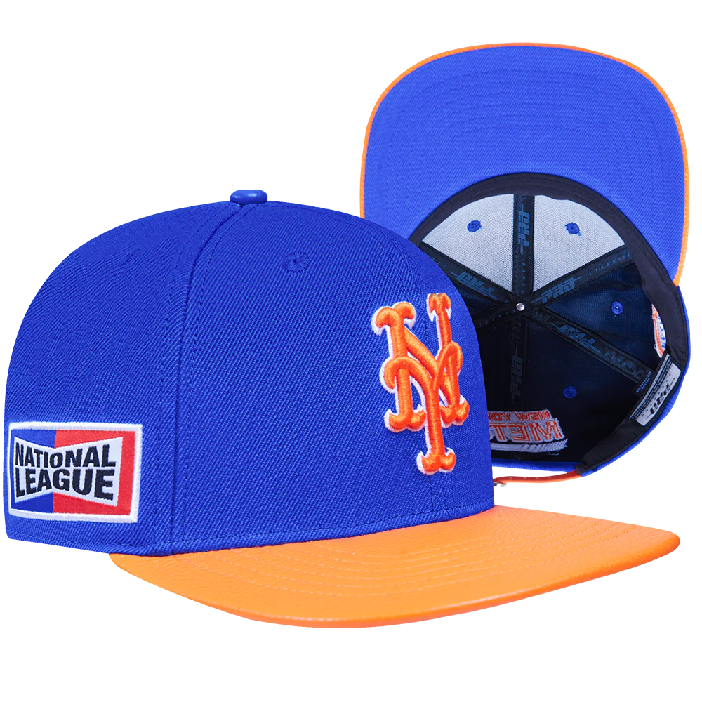 MLB NEW YORK METS FAST LANE LOGO WOOL STRAPBACK (ROYAL BLUE) - Image 8