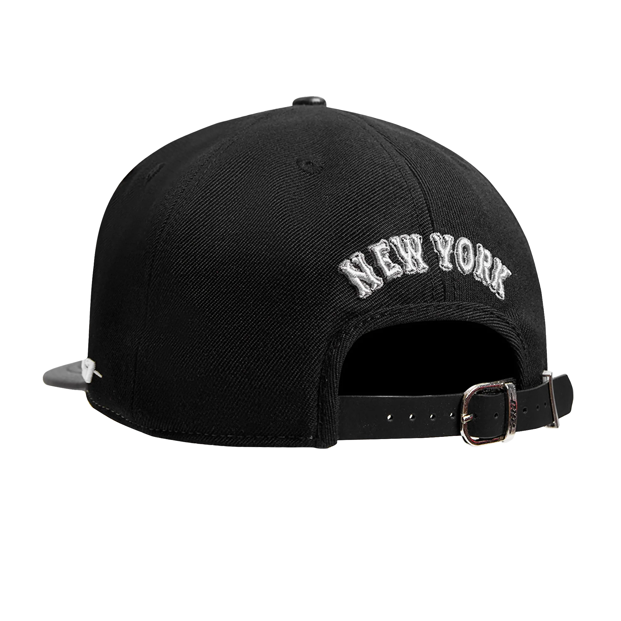 MLB NEW YORK METS REVERSE FRENCH TERRY WOOL BLEND PRO SIX STRAPB (EGGSHELL/ BLACK) - Image 4