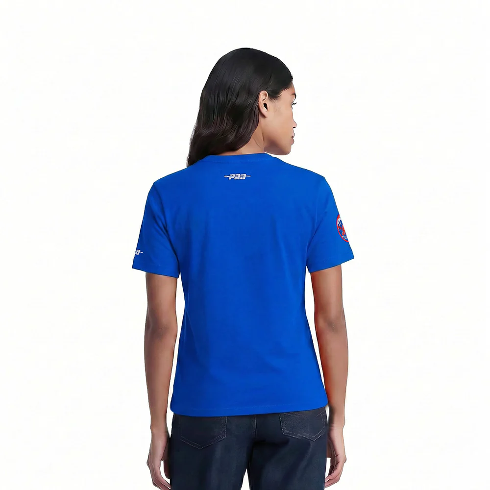 MLB NEW YORK METS CLASSIC CHENILLE WOMEN'S SJ SLIM FIT TOP (ROYAL BLUE) - Image 2