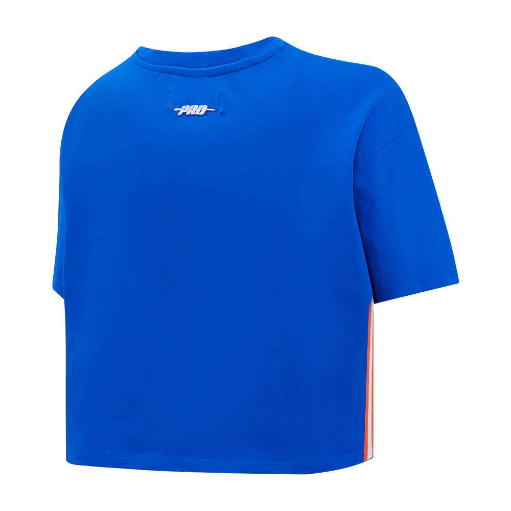 MLB NEW YORK METS RETRO CLASSIC WOMEN'S SJ BOXY TOP (ROYAL BLUE) - Image 4