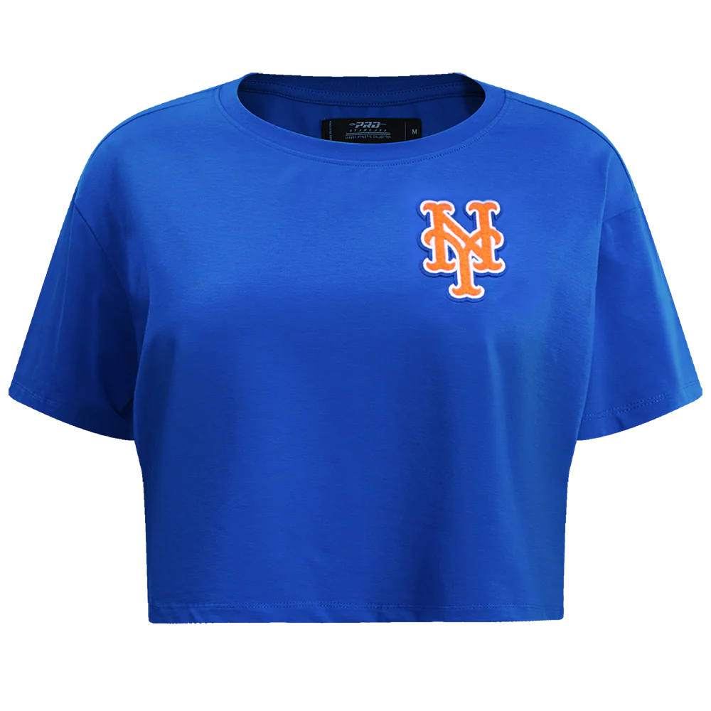 MLB NEW YORK METS CLASSIC WOMEN'S BOXY TOP (ROYAL BLUE)