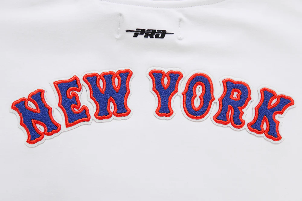 MLB NEW YORK METS CLASSIC WOMEN'S BOXY TOP (WHITE) - Image 5