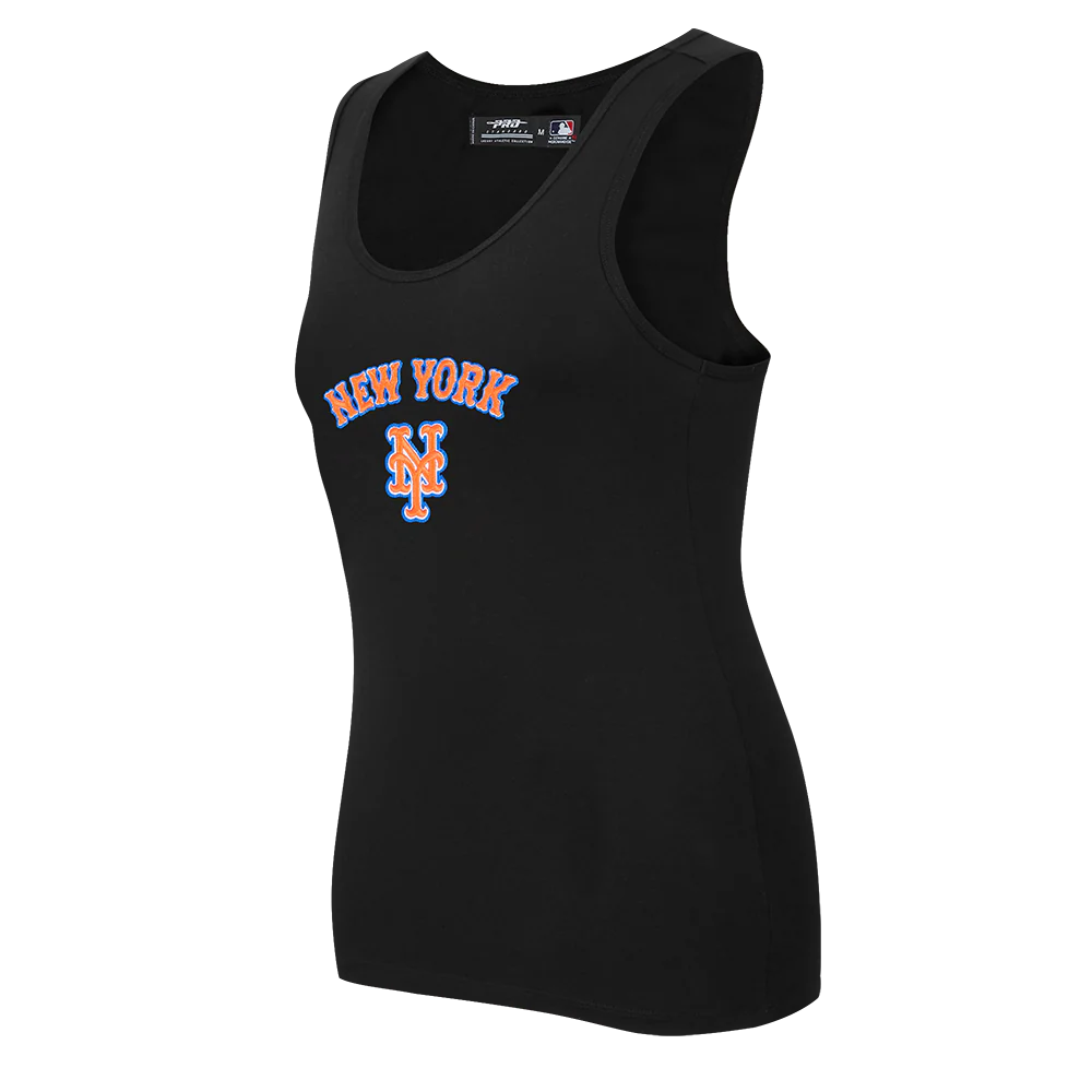 MLB NEW YORK METS CLASSIC WOMEN'S RELAXED FIT RACERBACK (BLACK) - Image 2