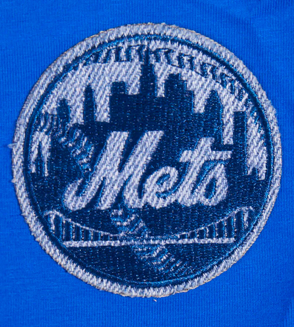 MLB NEW YORK METS VARSITY BLUES WOMEN'S BOXY TOP (ROYAL BLUE) - Image 6