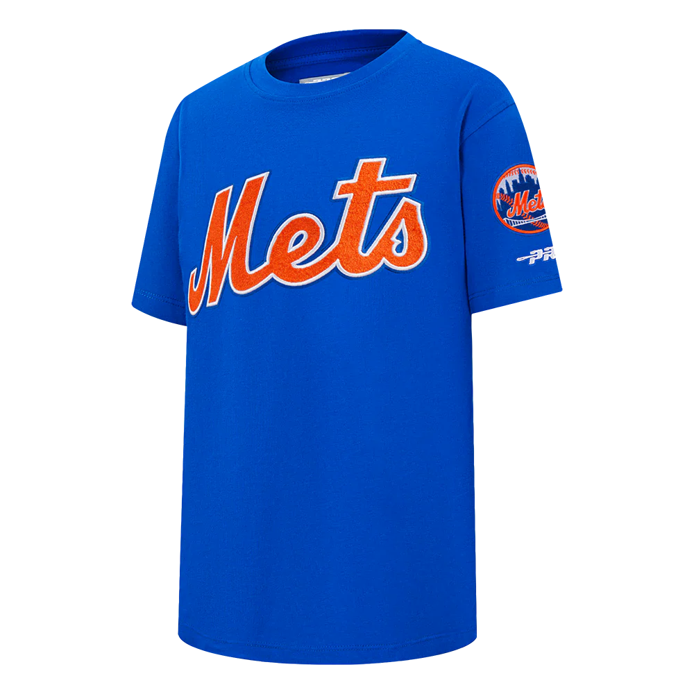 MLB NEW YORK METS CLASSIC BIG BOYS SHORT SLEEVE TOP (ROYAL BLUE) - Image 2