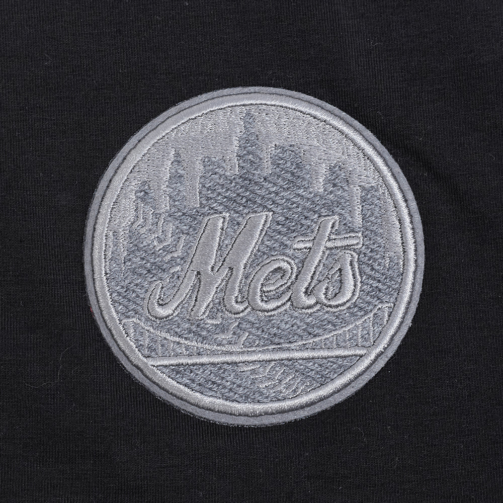 MLB NEW YORK METS REVERSE FRENCH TERRY WOMEN'S BODYCON DRESS (BLACK) - Image 9