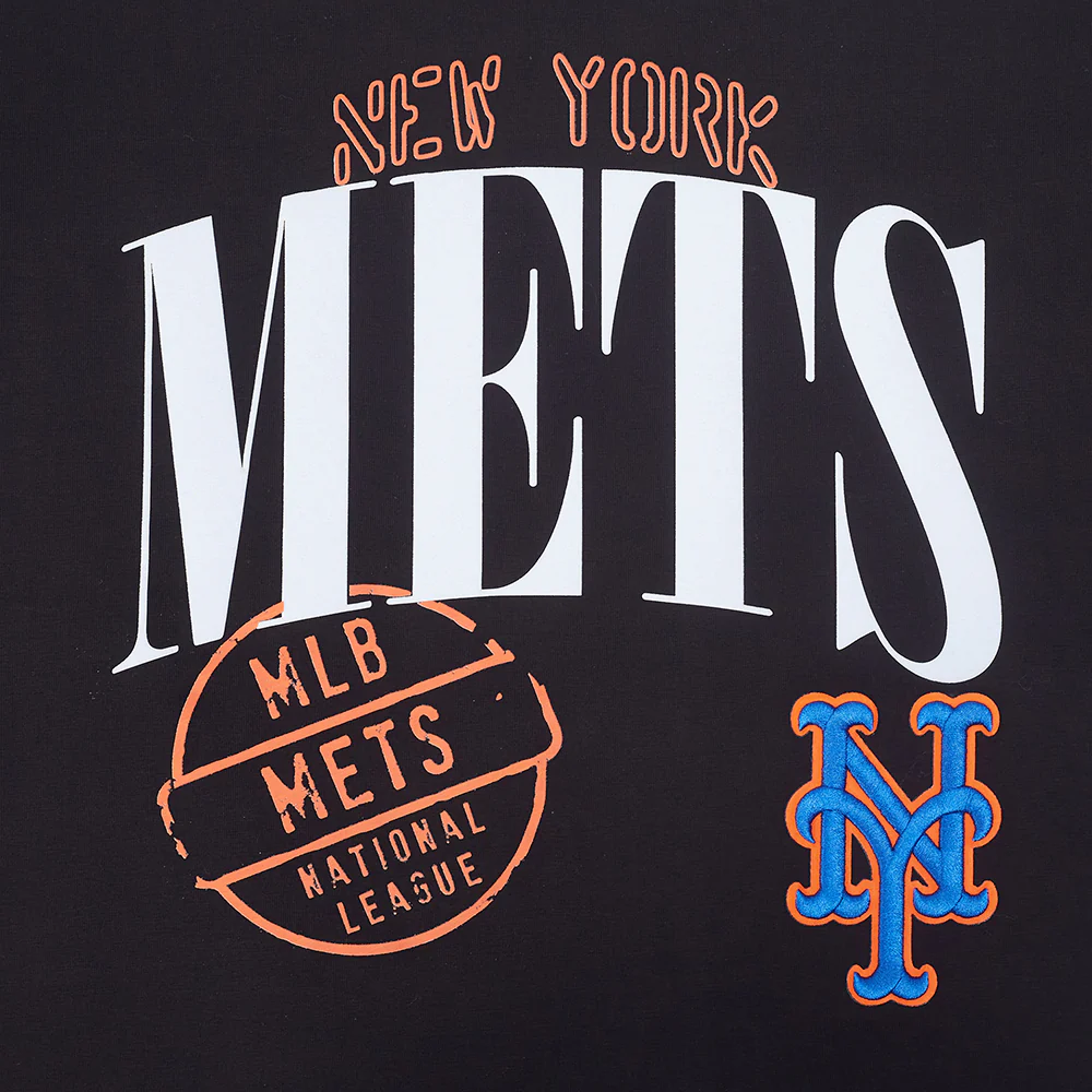 MLB NEW YORK METS STAMPED WOMEN'S BODY CON DRESS (BLACK) - Image 5