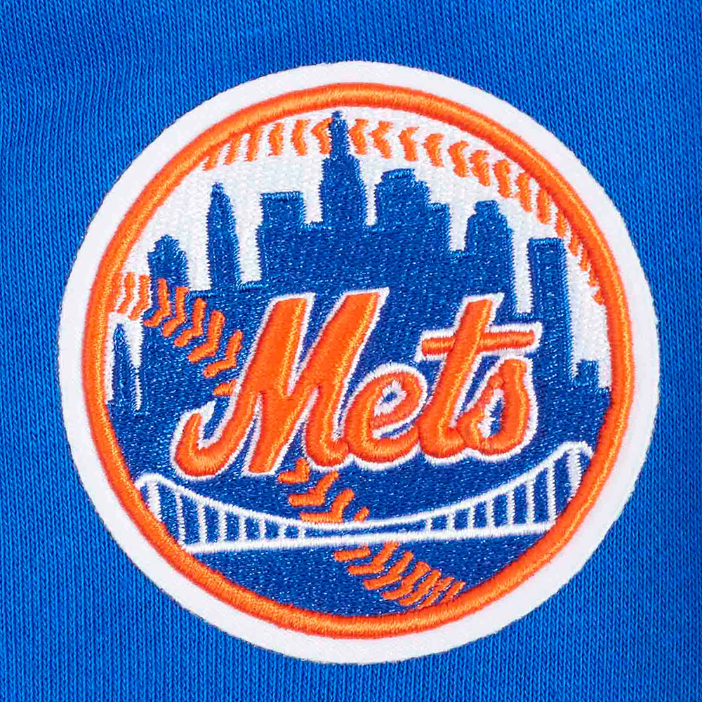 MLB NEW YORK METS CLASSIC WOMEN'S FLEECE HOODIE DRESS (ROYAL BLUE) - Image 6