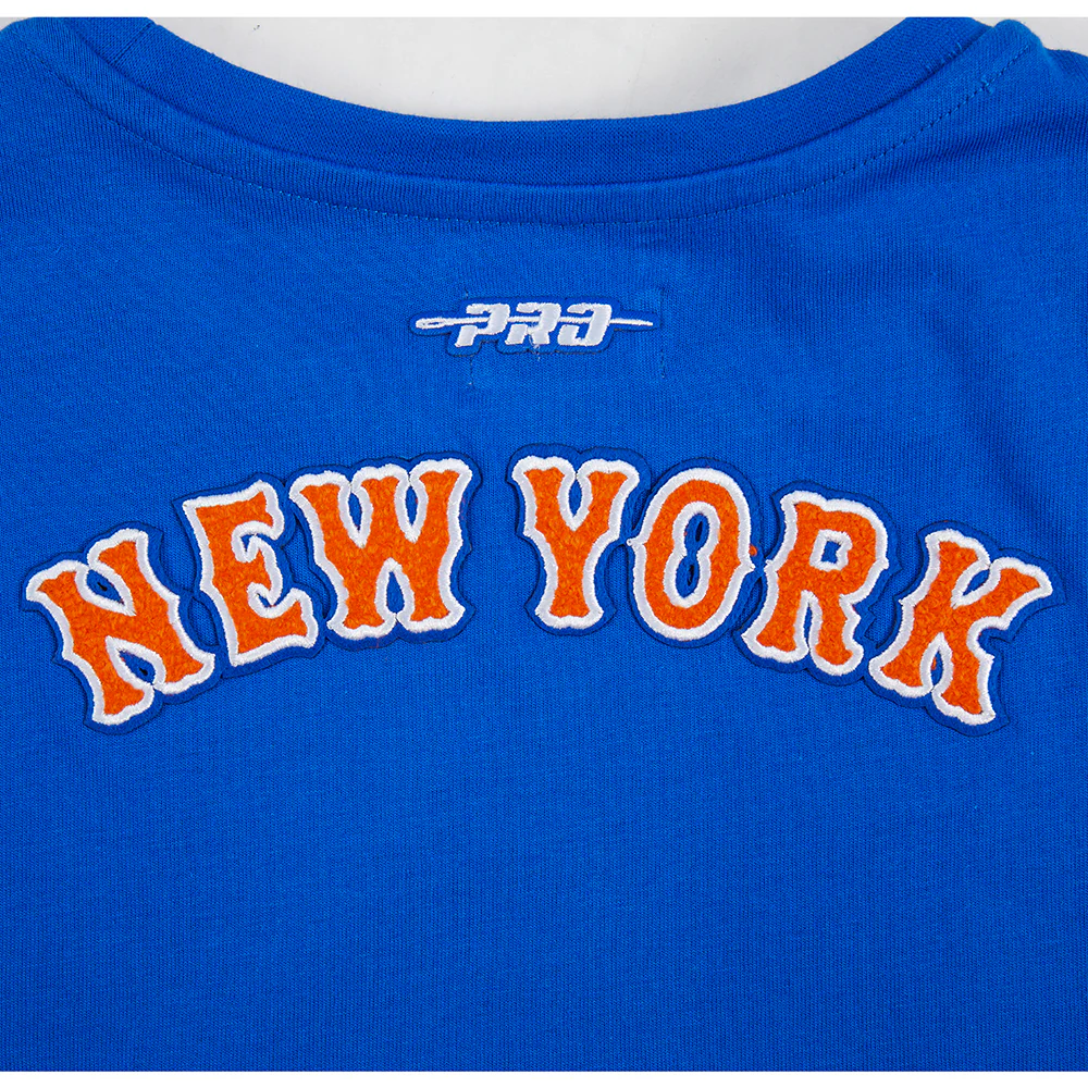 MLB NEW YORK METS CLASSIC BIG GIRLS SHORT SLEEVE BOXY TOP (ROYAL BLUE) - Image 7