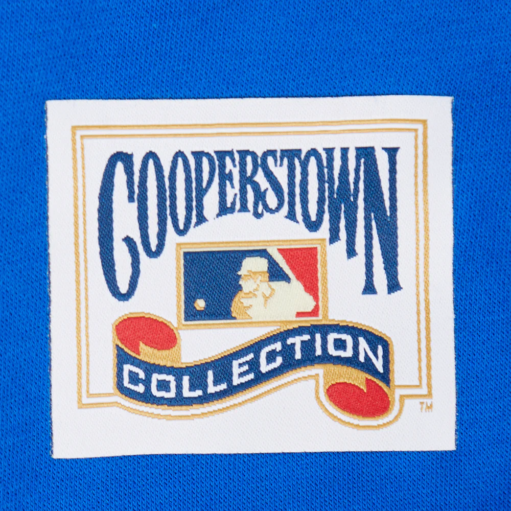 MLB NEW YORK METS RETRO CLASSIC BIG GIRLS RIB FLEECE CREWNECK (ROYAL/ORANGE/ROYAL) - Image 5