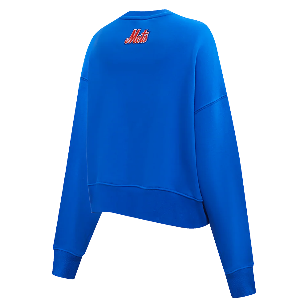MLB NEW YORK METS CLASSIC WOMEN'S CREWNECK (ROYAL BLUE) - Image 3