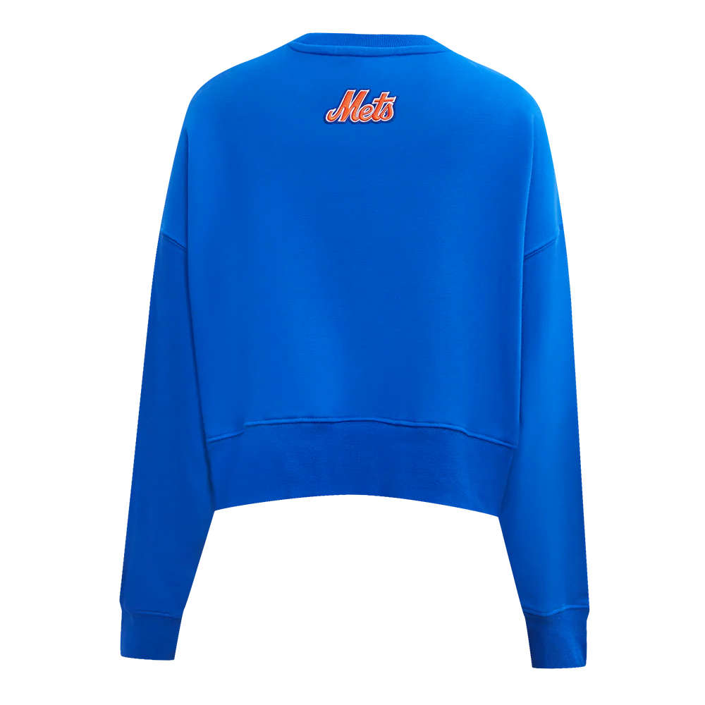 MLB NEW YORK METS CLASSIC WOMEN'S CREWNECK (ROYAL BLUE) - Image 4